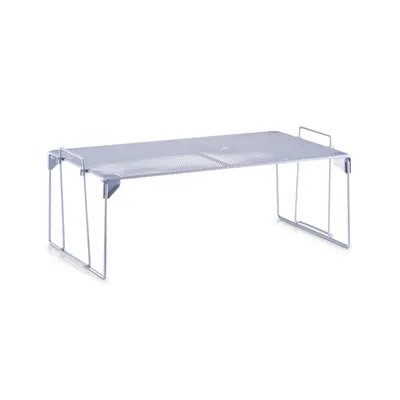 Immagine prodotto di Scaffale universale Zeller, impilabile, rete, metallo, argento, 45 x 25,5 x 15,5 cm