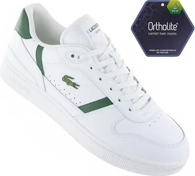Obrázok produktu pre LACOSTE T-Clip Set 224 - Pánske tenisky kožené biele 748SMA00311R5 , EU 44.5 UK 10