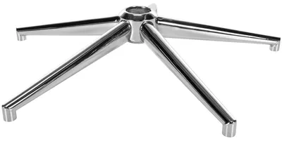 Produktbild von CLP Fußkreuz Eckig aus Metall chrom