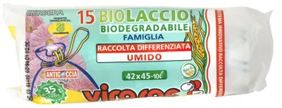 Immagine prodotto di Rotolo 15 Sacchi Biodegr 42X45 131194