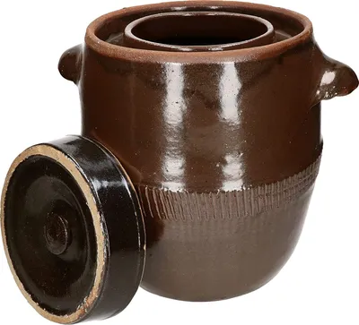 Produktbild von KOTARBAU® Keramik Gärtopf Gurkentopf mit Deckel Sauerkrauttopf Tontopf 40L