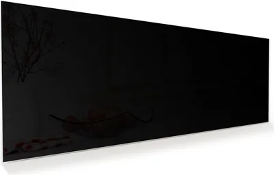 Produktbild von Glasbild 150x60cm in XXL für Wohnzimmer, Schlafzimmer Motiv Schwarzer Hintergrund