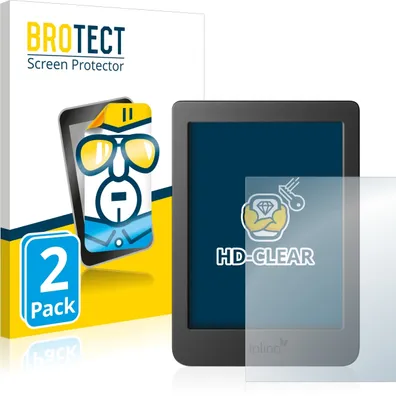 Produktbild von 2x Für Tolino Page 2 Schutzfolie BROTECT Displayschutz Display Schutz Folie Klar Transparent