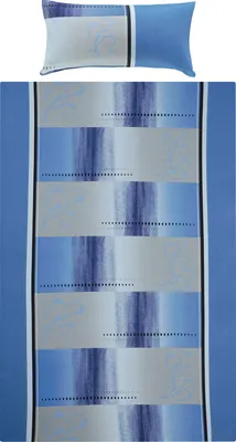 Produktbild von Erwin Müller Bettwäsche blau 1x 135x200 cm + 1x 40x80 cm