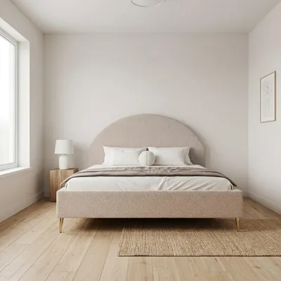 Produktbild von GOLDSTOFF Polsterbett CELESTE mit Stauraum | Doppelbett 120x200 cm | Bett mit Bettkasten, Kopfteil & Lattenrost kompatibel (Warmes beige)