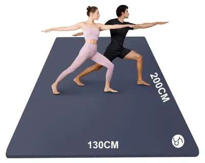 Immagine prodotto di Tappetino yoga tappetino fitness - 200 x 130 cm - 1,5 cm - NBR - Extra spesso con borsa