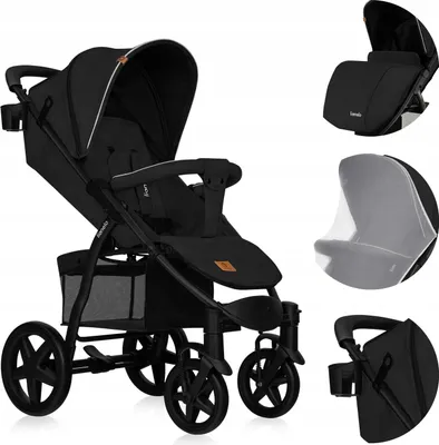 Produktbild von Kinderwagen 22Kg Lionelo Annet Plus - Verdeck Xxl Eva Rollen Moskitonetz