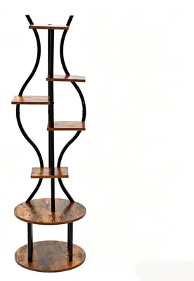 Produktbild von Eck Pflanzenständer - Blumenregal Metall - 7 Ebenen - 145 cm hoch - Für Innen und Außen - Wohnzimmer und Terrasse