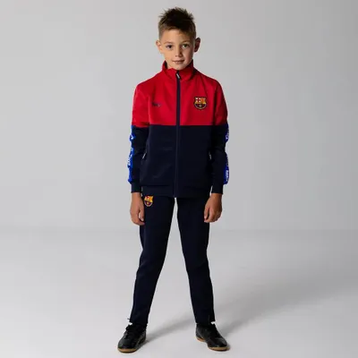 Immagine prodotto di Tuta FC Barcellona Bambini - Taglia 128 - Stagione 2024/2025 - Barça - Ragazzi e Ragazze - Tuta da Calcio