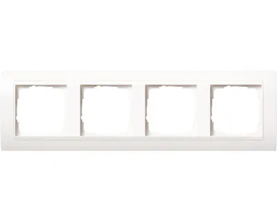 Produktbild von Gira 0214803 Abdeckrahmen 4-fach reinweiß für Event reinweiß