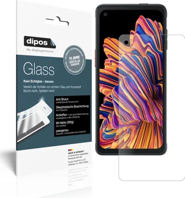 Zdjęcie produktu dla 1x folia ochronna do Samsung Galaxy XCover Pro matowa - folia antywstrząsowa 9H dipos Glass szkło plastikowe