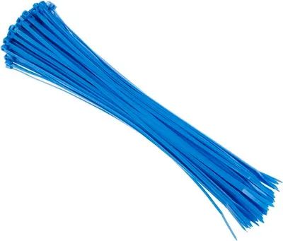 Zdjęcie produktu dla Opaski kablowe nylonowe 300x3,6 mm, niebieskie, 100 szt.