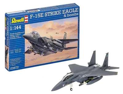 Produktbild von Starter Kit F-15E Strike Eagle & bombs, Revell Modellbausatz mit Basiszubehör