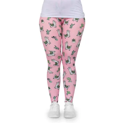 Produktbild von cosey - Bedruckte Lama-Leggins (Einheitsgröße) - Design Lama und Kaktus