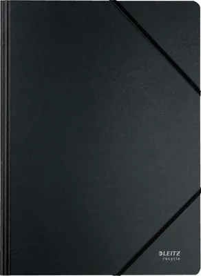 Produktbild von Eckspanner Recycle A4 Karton schwarz Packung mit 10 Stück