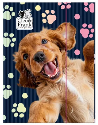 Produktbild von DERFORM A4 Schulmappe mit Gummizug, Hund