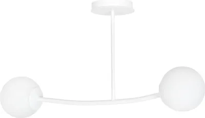 Zdjęcie produktu dla LAMPA SUFITOWA Emibig 2xE14 40W HALLDOR 2 WHITE 1025/2