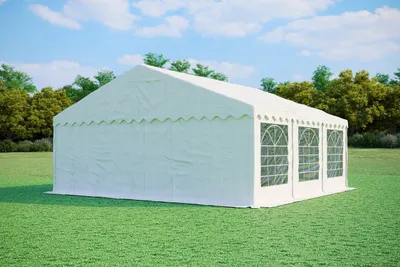 Produktbild von Partyzelt 6x6m - PVC PREMIUM Feuerfest - Weiß