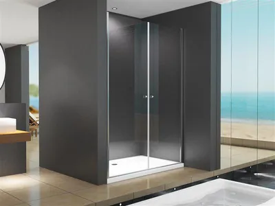 Produktbild von BuyLando Maja 130x195 cm Duschtür Nischdusche Klarglas