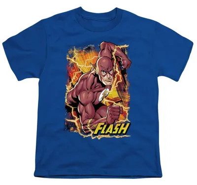 Produktbild von Justice League - T-Shirt für Kinder TV37192 (128) (Königsblau)