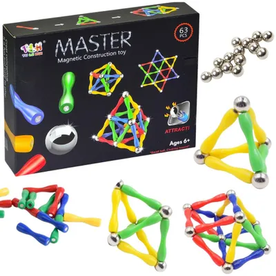 Zdjęcie produktu dla Klocki Magnetyczne Kulki Cube 63 El Układanka Neo
