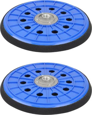 Produktbild von 2x Trade-Shop Klett 225mm Schleifteller / Treibteller für Builder BDPG600 BDPG680 BDPG680-1 BDPD68, DEMA 600 W, Menzer LHS 225 Langhalsschleifer