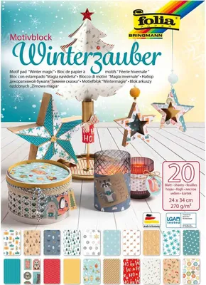 Immagine prodotto di folia 49049 folia Motivblock "Winterzauber", 240 x 340 mm, 20 Blatt