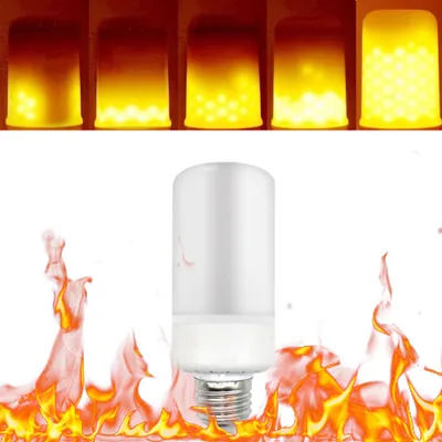 Obrázek produktu pro Tomshine LED Flame Flickering Effect Fire Light Bulb 3 režimy osvětlení E27 Base SMD2835 Dekorativní atmosféra Lamp for Party Holiday Birthday Gift