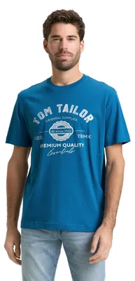 Produktbild von T-Shirt aus Baumwolle mit Logo-Print