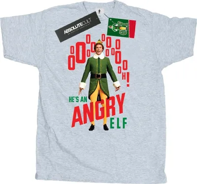 Produktbild von Elf - "Angry Elf" T-Shirt für Herren BI23642 (M) (Grau)