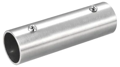 Rohrverbinder 2-Wege 100 mm Edelstahl gebürstet für 25 mm Handlauf