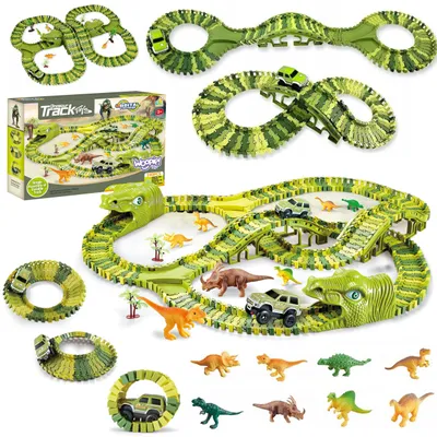Produktbild von Woopie Xxl Dinosaurier-Autobahn 240 Stk.