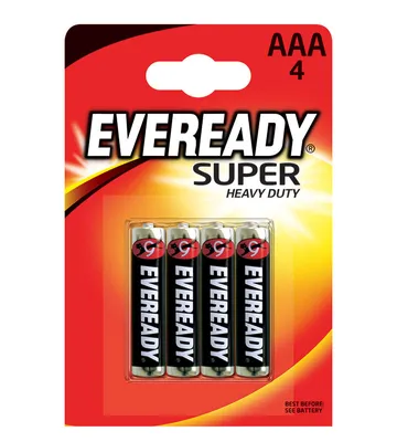 Produktbild von Eveready SHD Kohle-Zink Micro (AAA) 4 Stück | Packung (4 Stück)