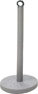 Imagen del producto de Soporte para rollos de cocina: práctico, elegante y siempre a mano, en color gris, de 15 x 34 cm