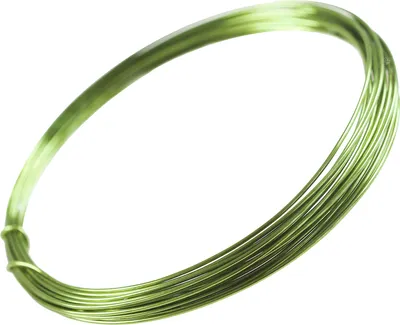 Produktbild von 5m Aludraht Aluminiumdraht 1mm Dekodraht Schmuckdraht Bindedraht Farbwahl, Farbe:hellgrün
