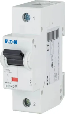 Image de Interrupteur LS Eaton/compteur automatique C 32 A/1 pôle 1,5 TE Eaton PLHT-32-V, 1 pièce.