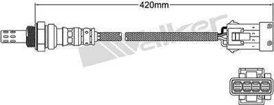 Produktbild von VEGAZ Lambdasonde für OPEL Vectra C Caravan (Z02) 420mm ULS-640