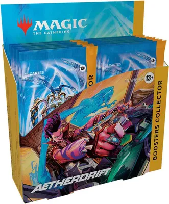 Produktbild von Magic the Gathering Aetherdrift Collector Booster Display (12) francuski