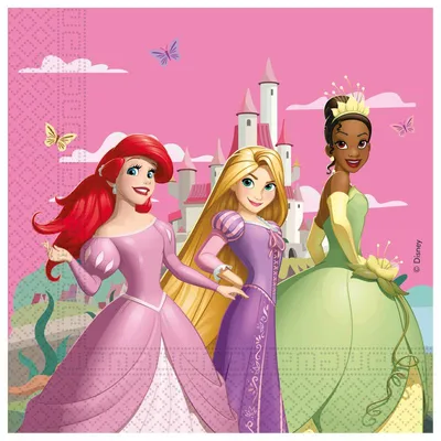 Immagine prodotto di "Principessa, crea il tuo mondo" - Articoli per decorazioni per feste. Varietà: 20 tovaglioli | 33x33 cm, carta certificata