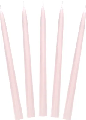 Produktbild von Spitzkerzen 24cm 10Stk. | Puderrosa Matt