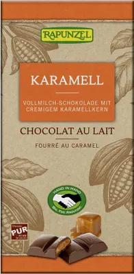 Produktbild von Rapunzel  - Vollmilch Schokolade mit Karamellfüllung - 100g