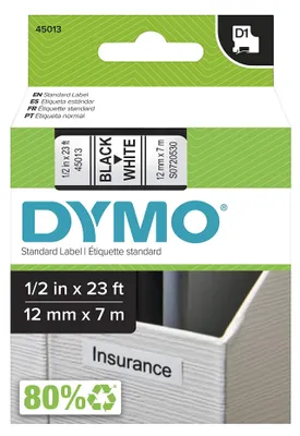 Produktbild von DYMO D1 Standard 12 mm x 7 m