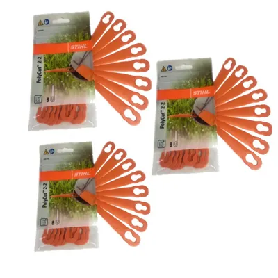 Produktbild von Stihl PolyCut 2-2 Kunststoffmesser für FSA 45 Rasentrimmer (3 Packg. = 24 Stück) 40080071000