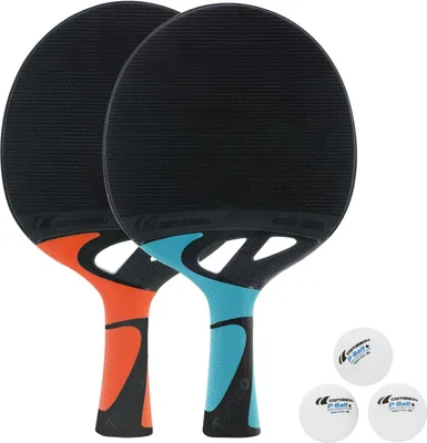 Produktbild von CORNILLEAU Set Tacteo Duo (2 Tischtennisschläger Outdoor und 3 Bälle)