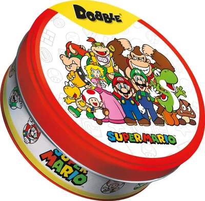Obrázok produktu pre Asmodee - Dobble: Super Mario - Stolové hry - Kartová hra - Hra pre deti, dospelých a rodiny - Rýchlosť a postreh - Vek 6+ - 2 až 8 hráčov - 15 minút -