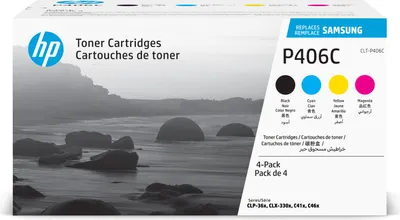Immagine prodotto di HP sostituisce il toner Samsung CLT-P406C a colori nero in confezione da 4 pezzi