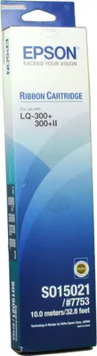 Zdjęcie produktu dla Epson Ribbon Cartridge czarna S015021, DotMatrix, 24-pin, Chiny, 110 g, 75 mm, 325 mm