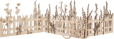 Zdjęcie produktu dla Drewniany płot do dekoracji 51 x 15 cm