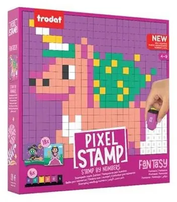 Obrázek produktu pro Kreativní sada razítek "Pixel Stamp", pohádkové postavy, TRODAT CR-PXS-FA