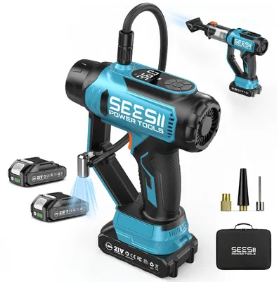 Produktbild von Druckluftkompressor, kabellos, 150 PSI - 120 Watt Leistung - 21 Volt Akku